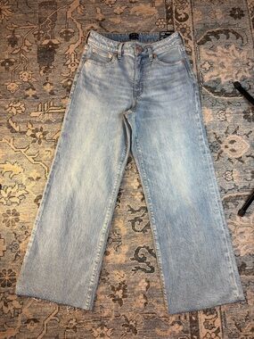 J. Crew Light Blue Wide-Leg Women’s crop jeans